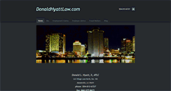 Desktop Screenshot of donaldhyattlaw.com